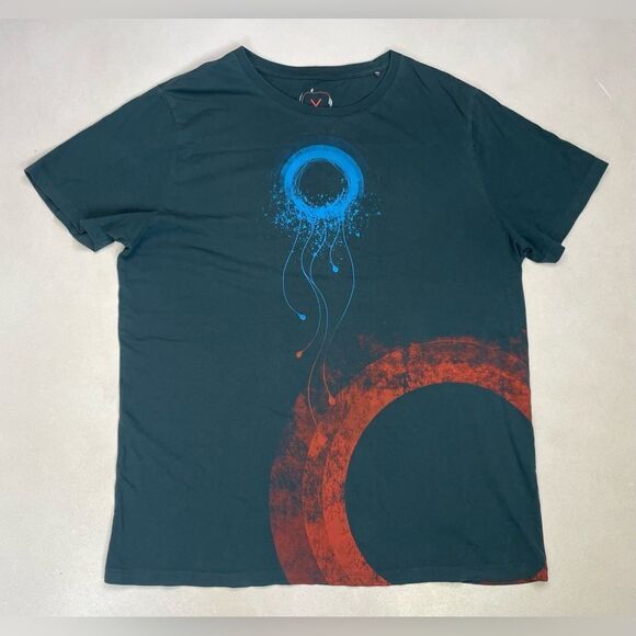 KAFT Abstract Art Graphic T-shirt Men XL Short Sleeve - Picture 1 of 5